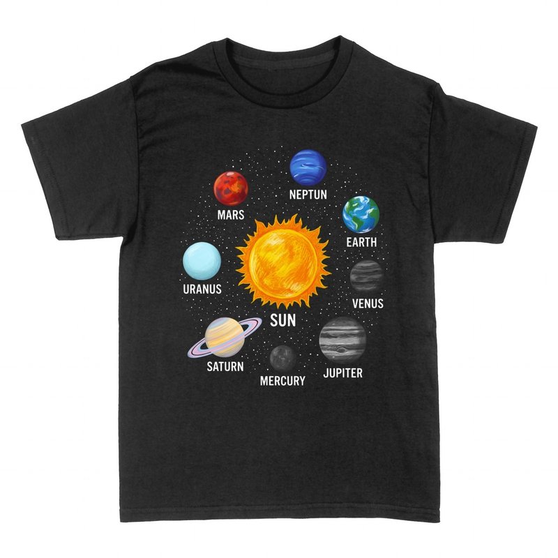 T-shirts: Solar System &mdash; Sun and Planets of the Universe