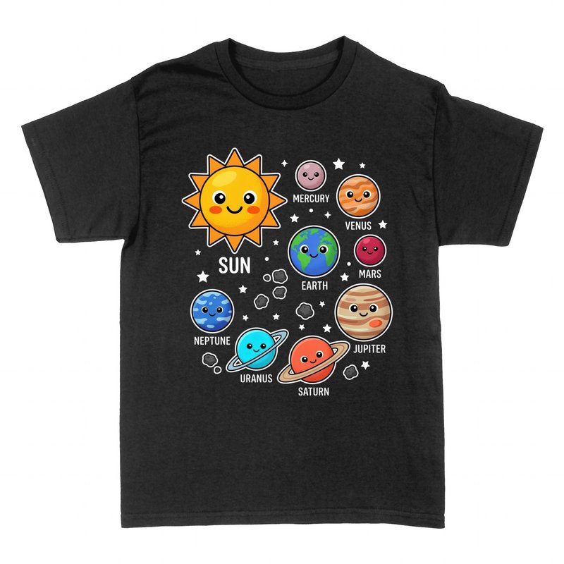 T-shirts: Kawaii Solar System Planets