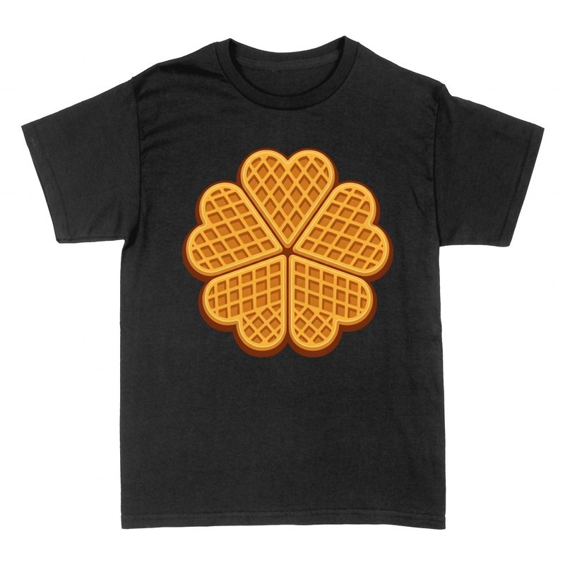 T-shirts: Heart-Shaped Waffle Flower