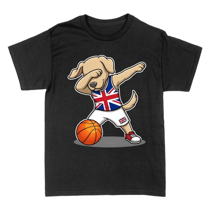 T-shirts: UK Dabbing Basketball Dog