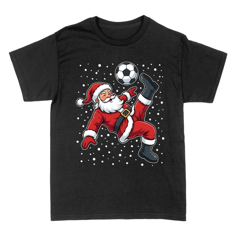 T-shirts: Santa Claus Playing Football