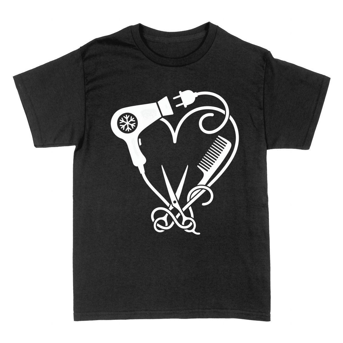 T-shirts: Love for Hairdressing &mdash; Heart of Tools