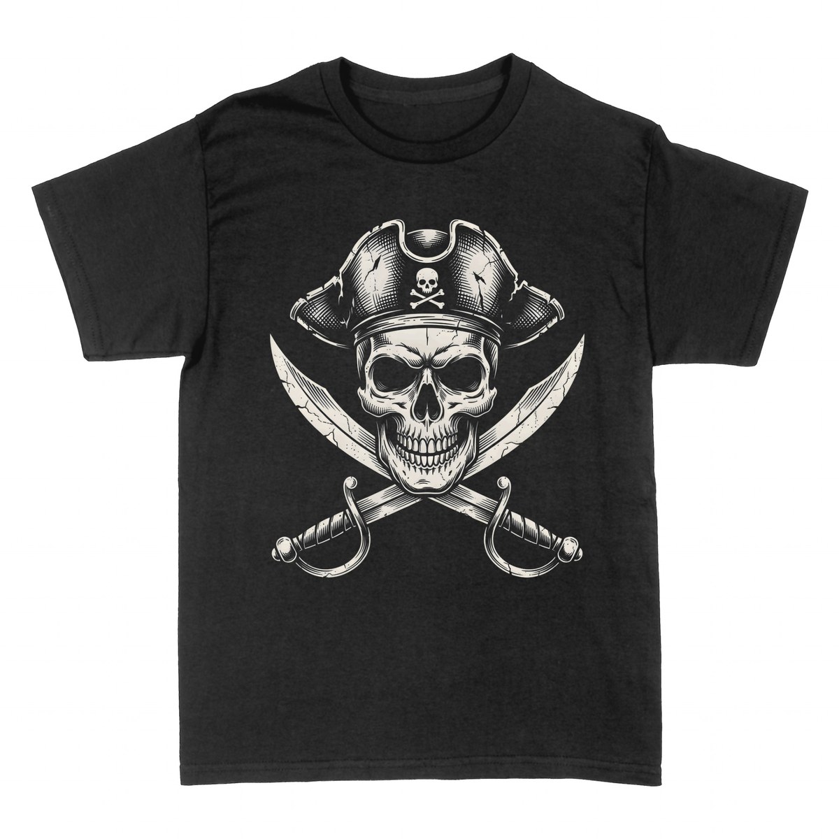 T-shirts: Pirate Skull Crossed Swords