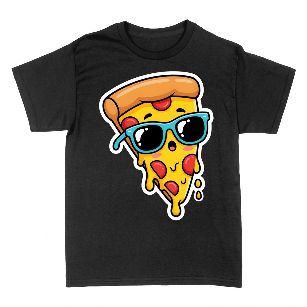 T-shirts: Pizza with Sunglasses
