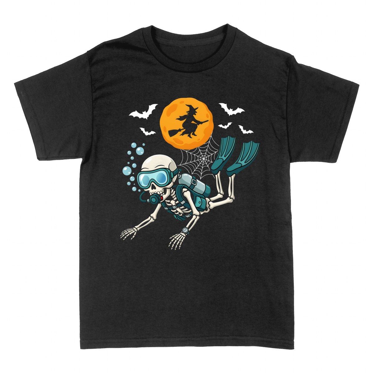 T-shirts: Halloween Skeleton Scuba Diver