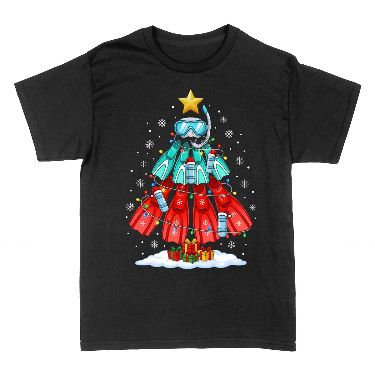 T-shirts: Scuba Diving Christmas Tree