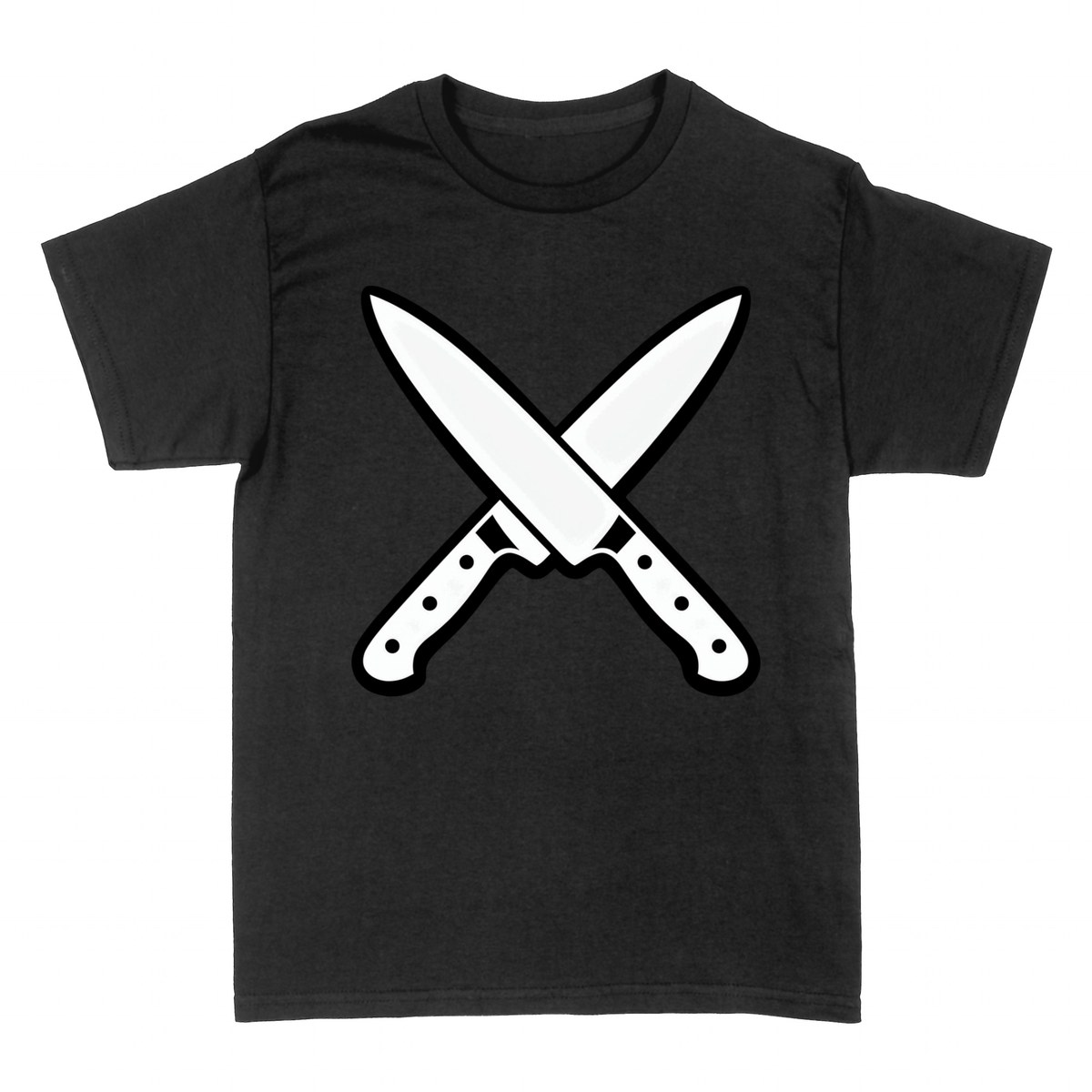 T-shirts: Crossed Chef Knives