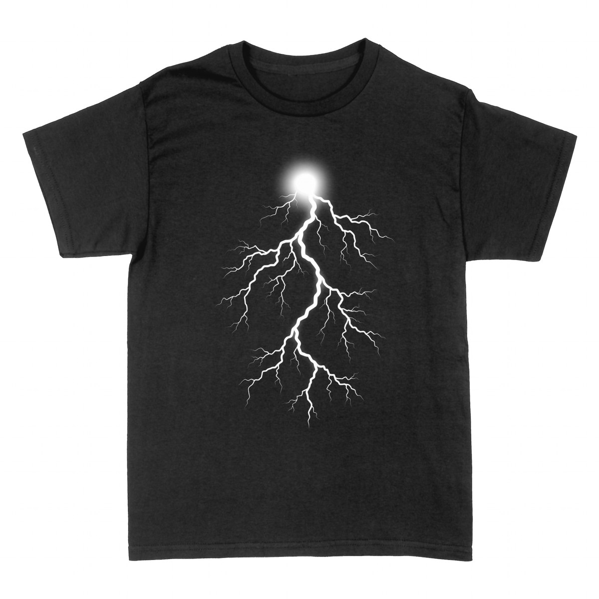 T-shirts: Striking electric lightning bolt