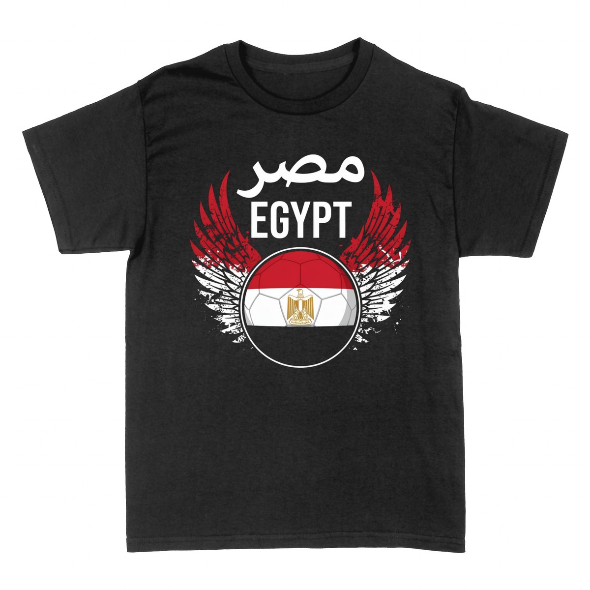 T-shirts: Egypt Football Wings Flag Fan