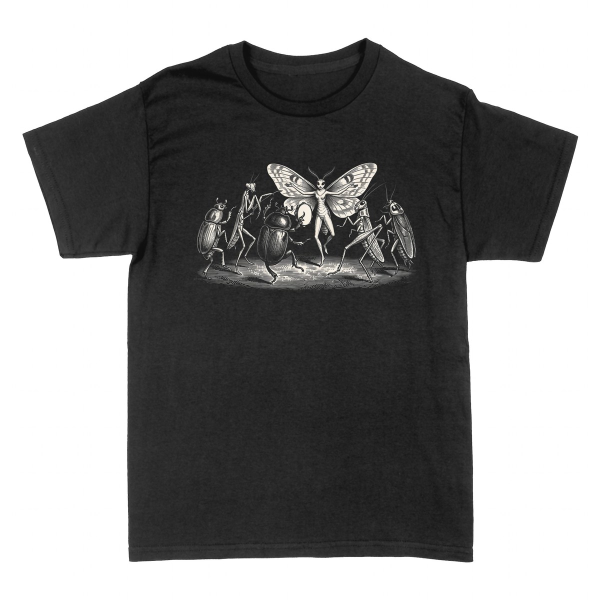 T-shirts: Dancing Bugs - Vintage Engraving