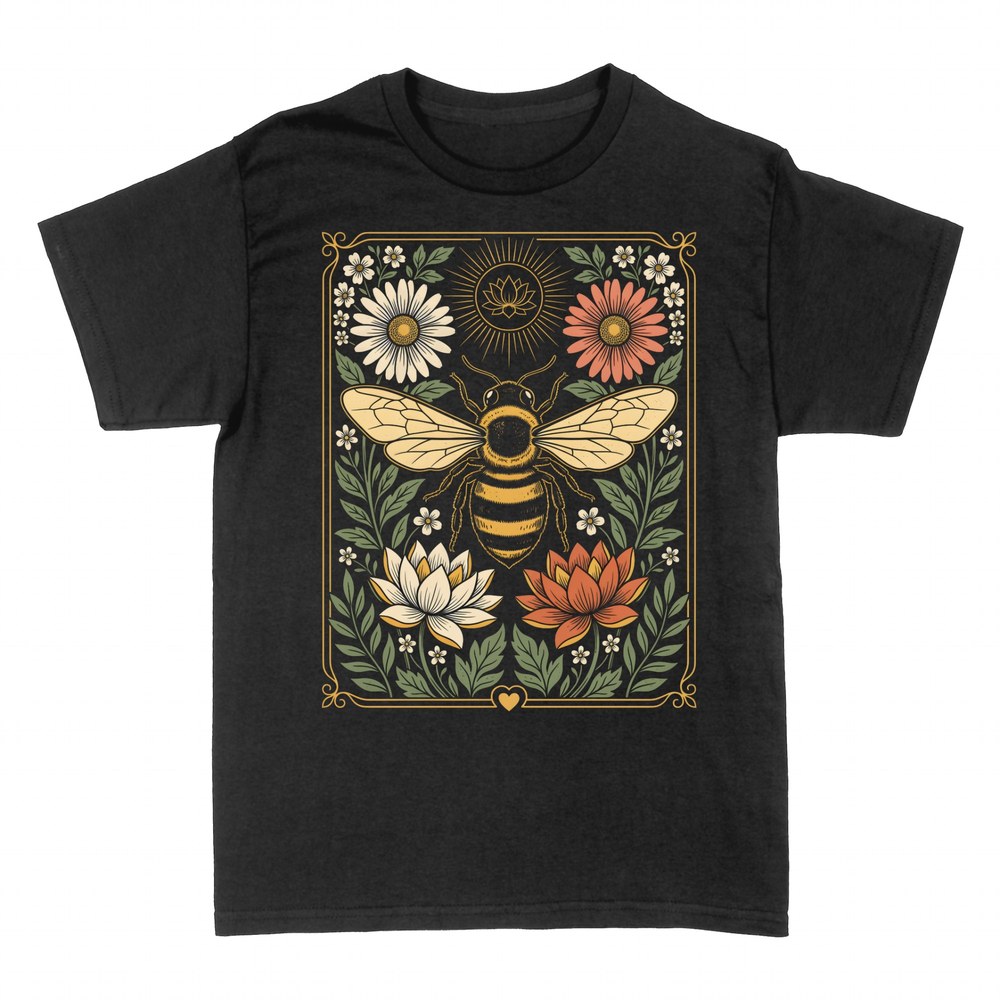 T-shirts: Garden Bee and Wild Flowers