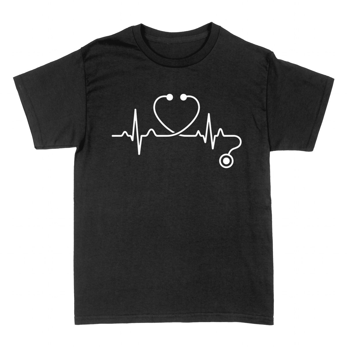 T-shirts: Nurse Heartbeat Stethoscope