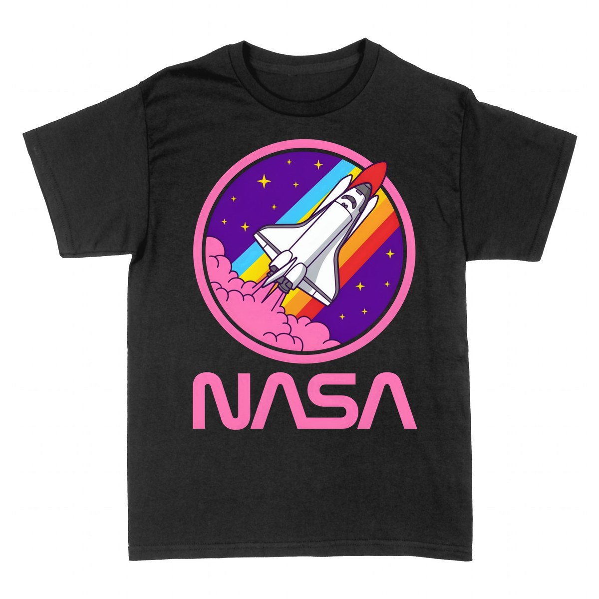 T-shirts: NASA Retro Rainbow Space Shuttle
