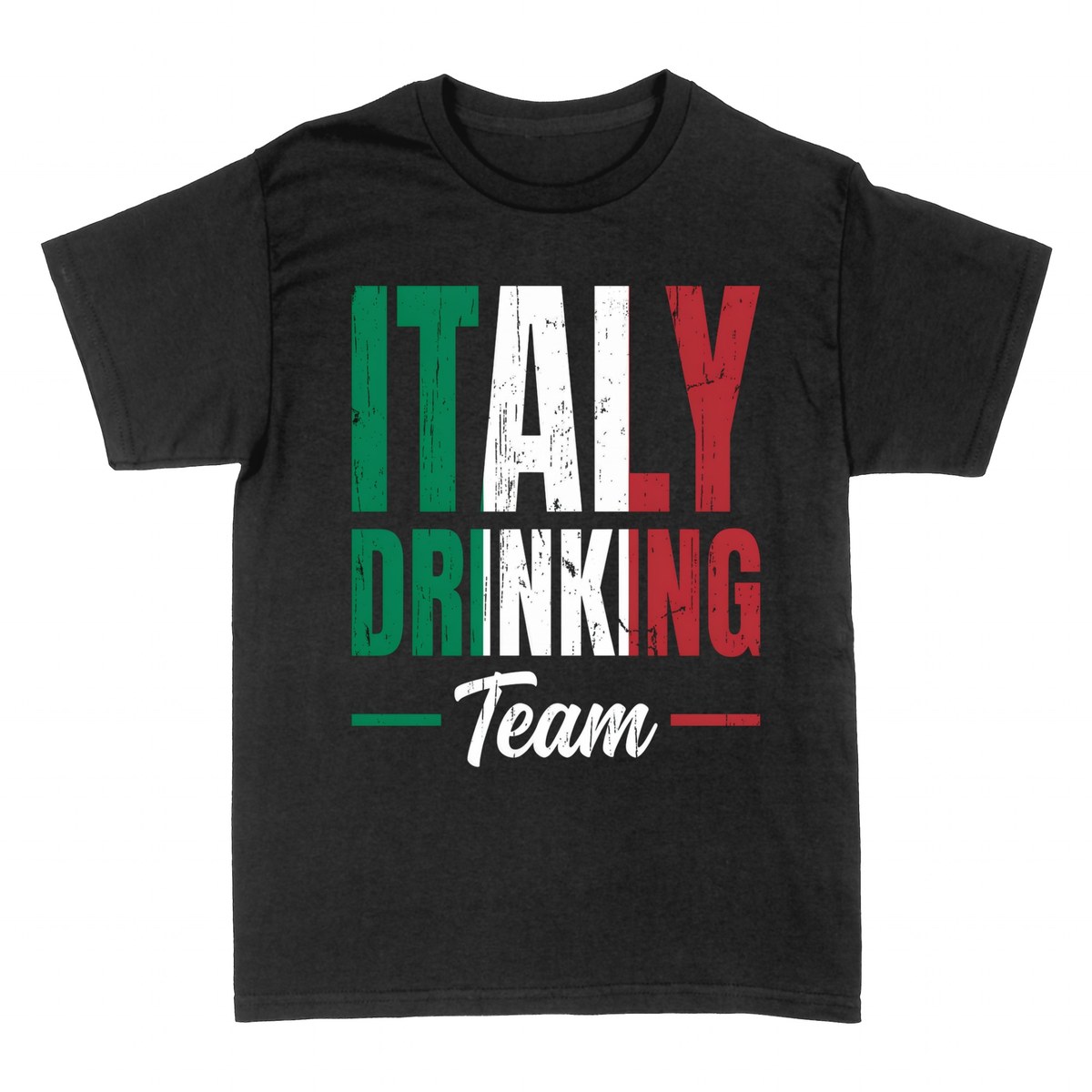 T-shirts: Italy Drinking Team &mdash; Italian Flag Humor