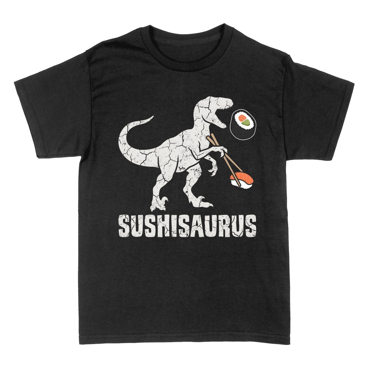 T-shirts: Sushisaurus - The Dinosaur That Loves Sushi