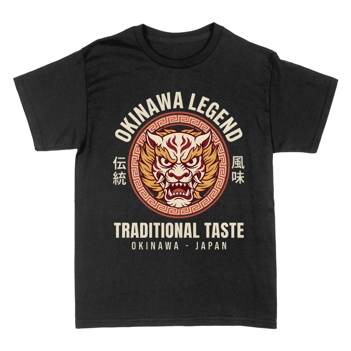 T-shirts: Okinawa Legend - Traditional Japanese Oni Mask