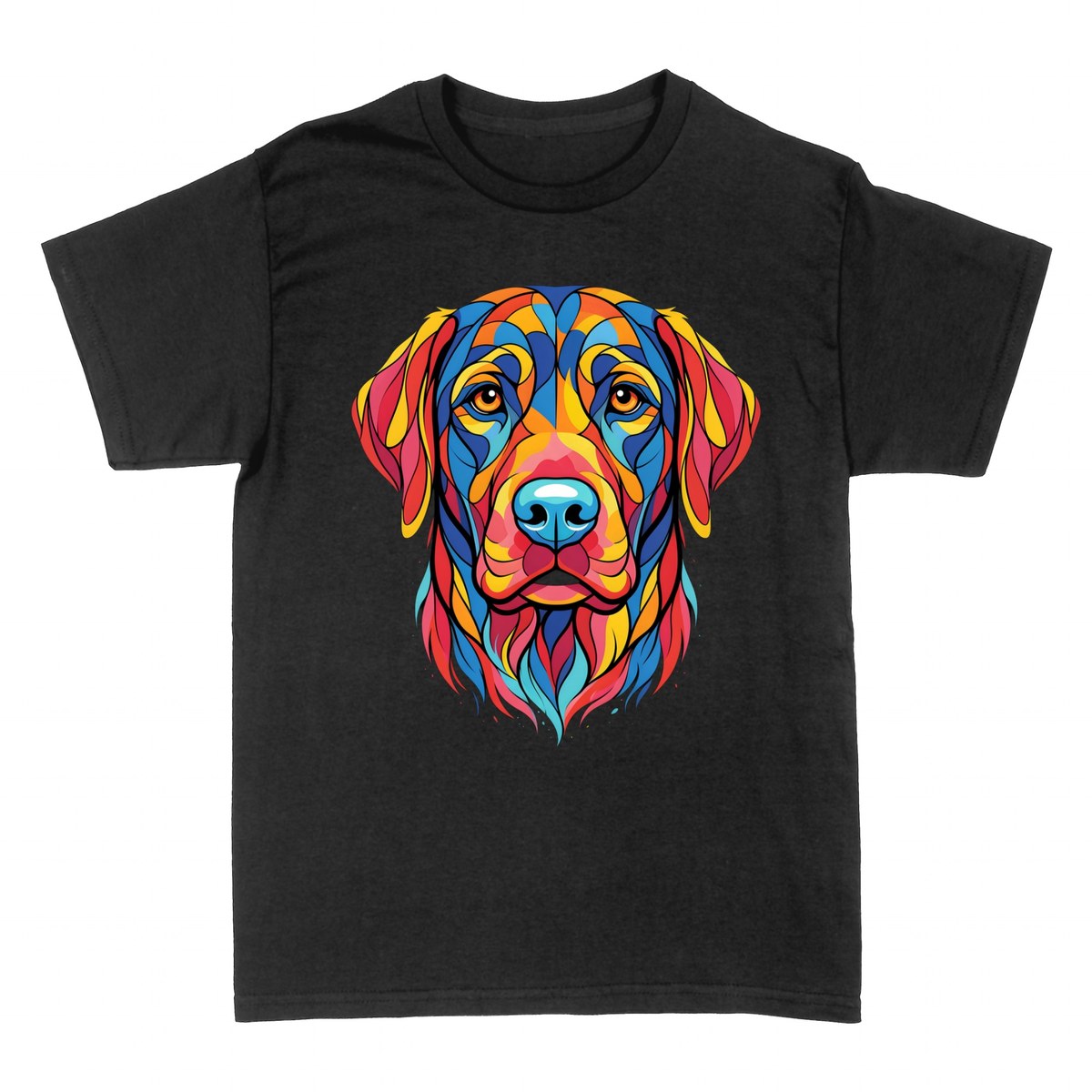 T-shirts: Vibrant Pop Art Labrador Portrait