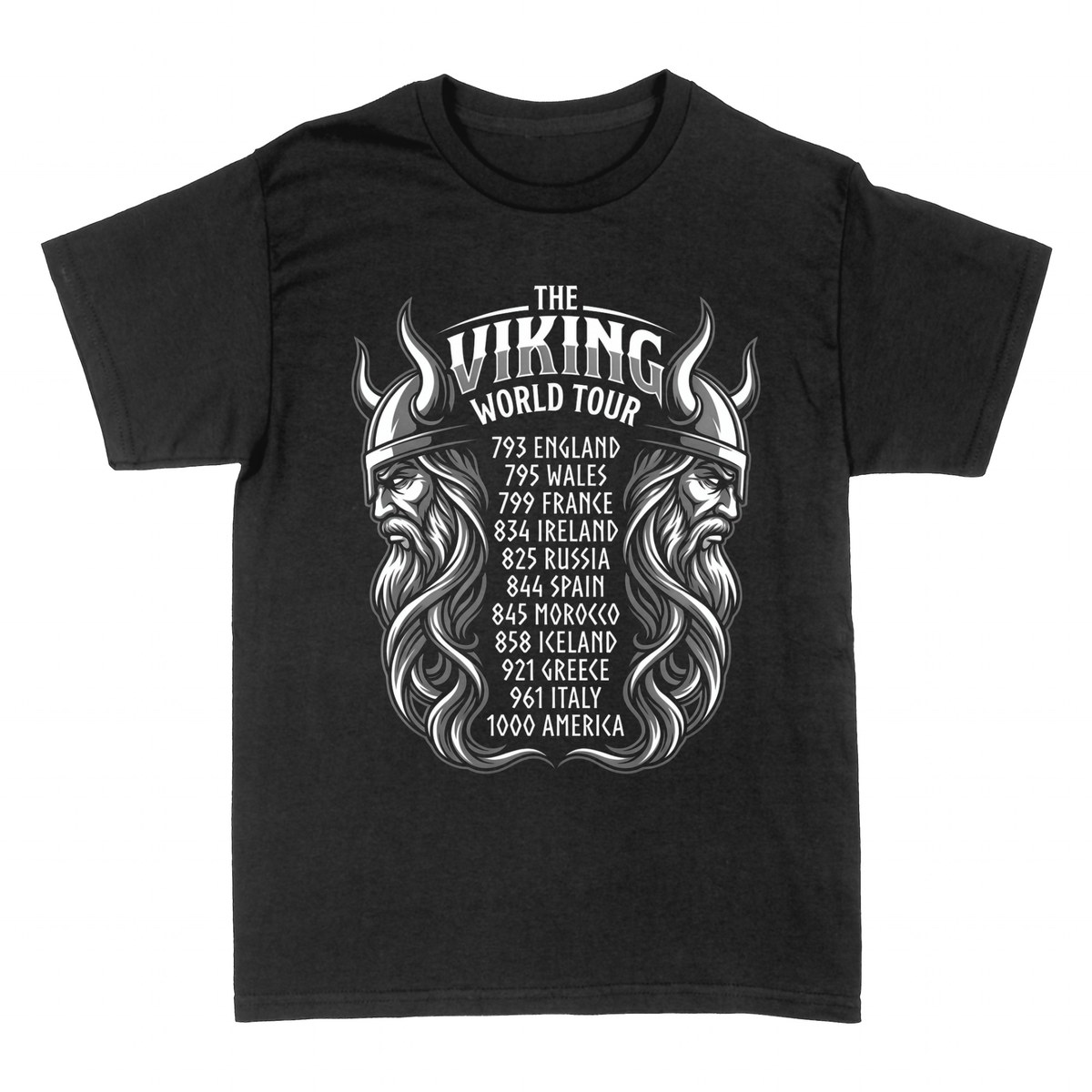 T-shirts: Viking World Tour &mdash; The Historic Norse Raid.