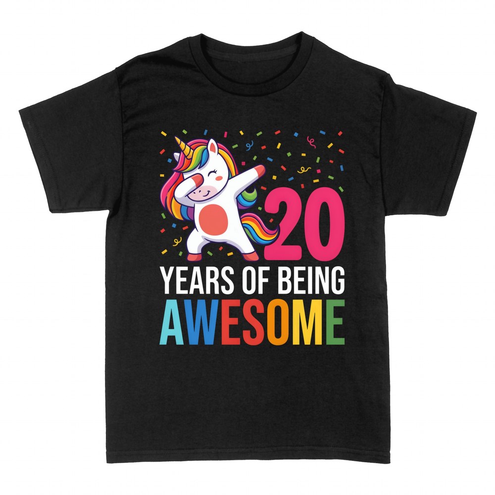 T-shirts: 20 Years of Being Awesome Dabbing Unicorn