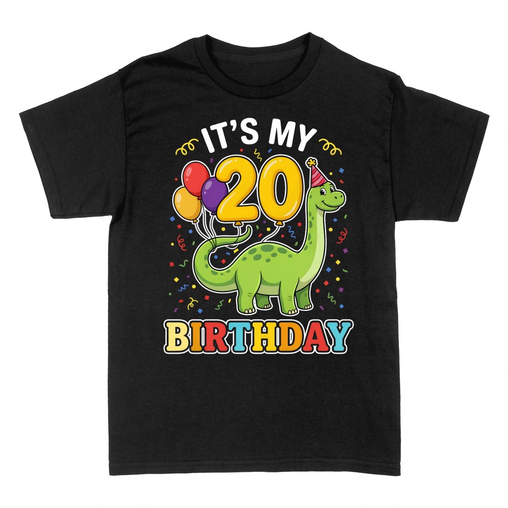 T-shirts: It's My 20th Birthday Dinosaur Party