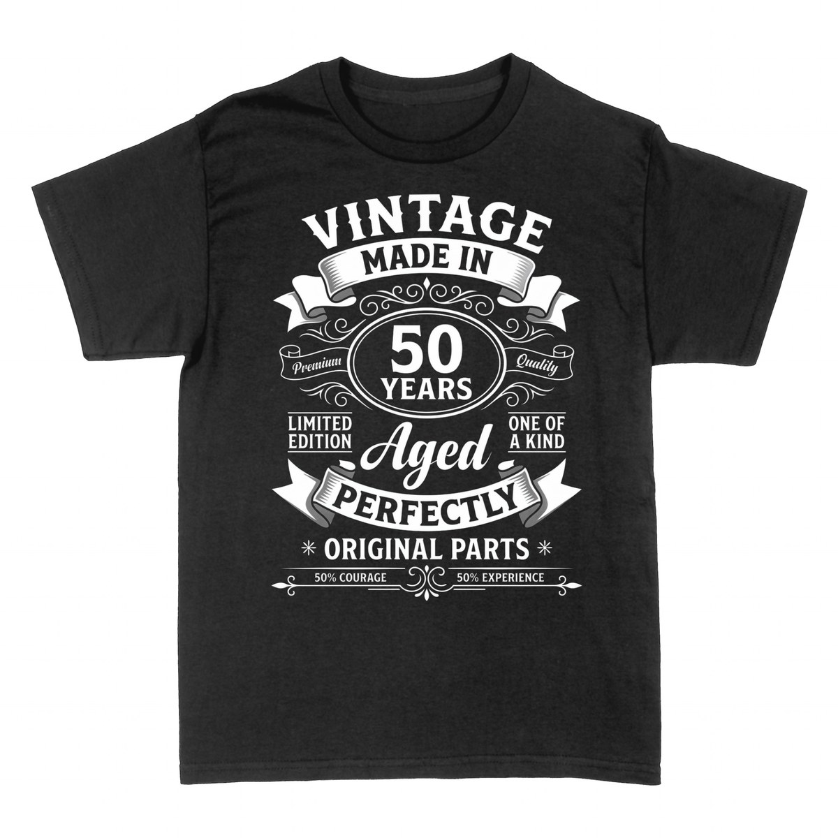 T-shirts: Vintage 50 Years Aged Perfectly Parts