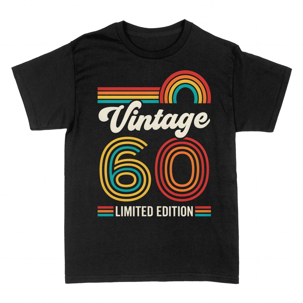 T-shirts: Vintage 60 Limited Edition Retro Birthday