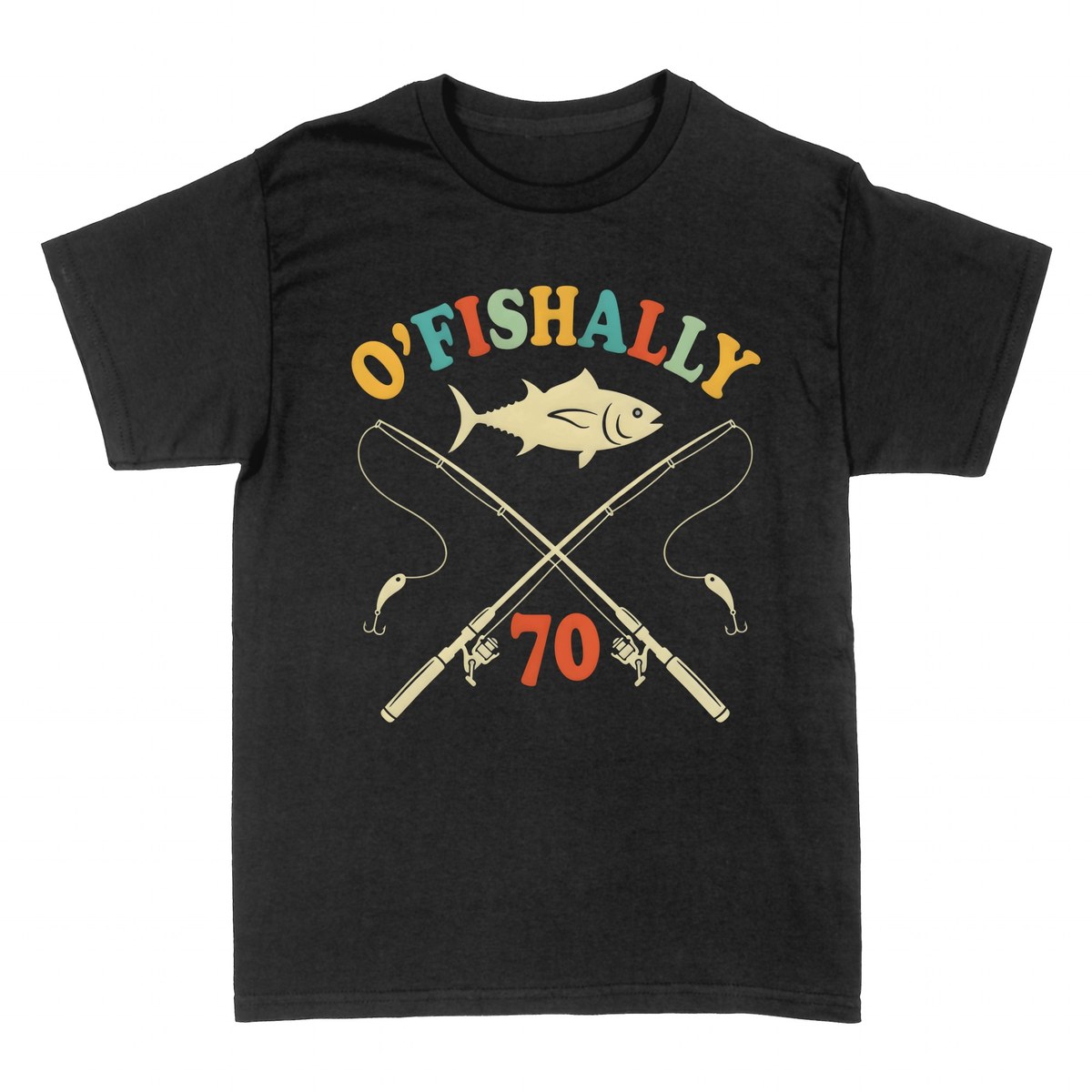 T-shirts: O'Fishally 70 Fishing Pun Birthday