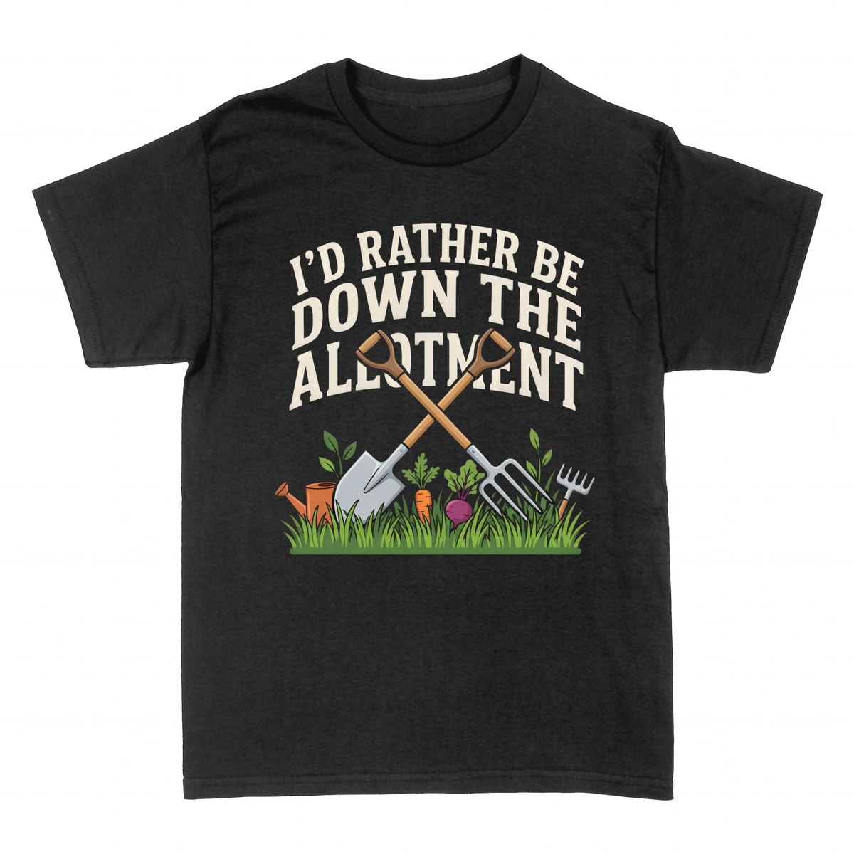 T-shirts: I'd Rather Be Down the Allotment