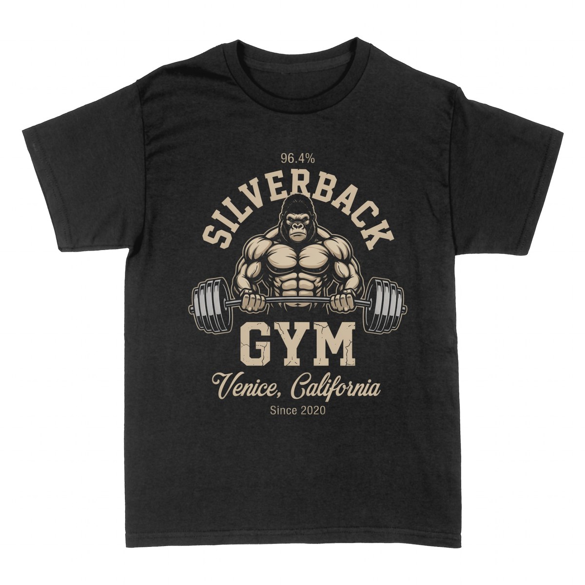 T-shirts: Silverback Gym Venice California Gorilla