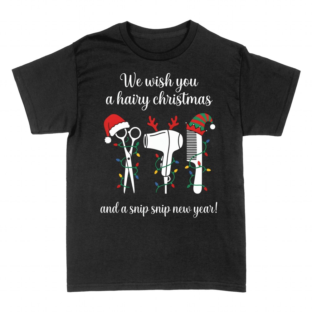 T-shirts: We Wish You a Hairy Christmas Hairdresser