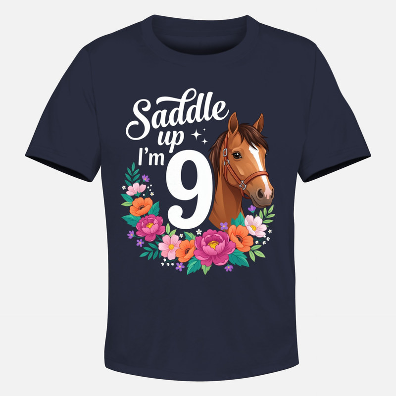 T-shirts: Saddle Up I'm 9 Horse Birthday Girl