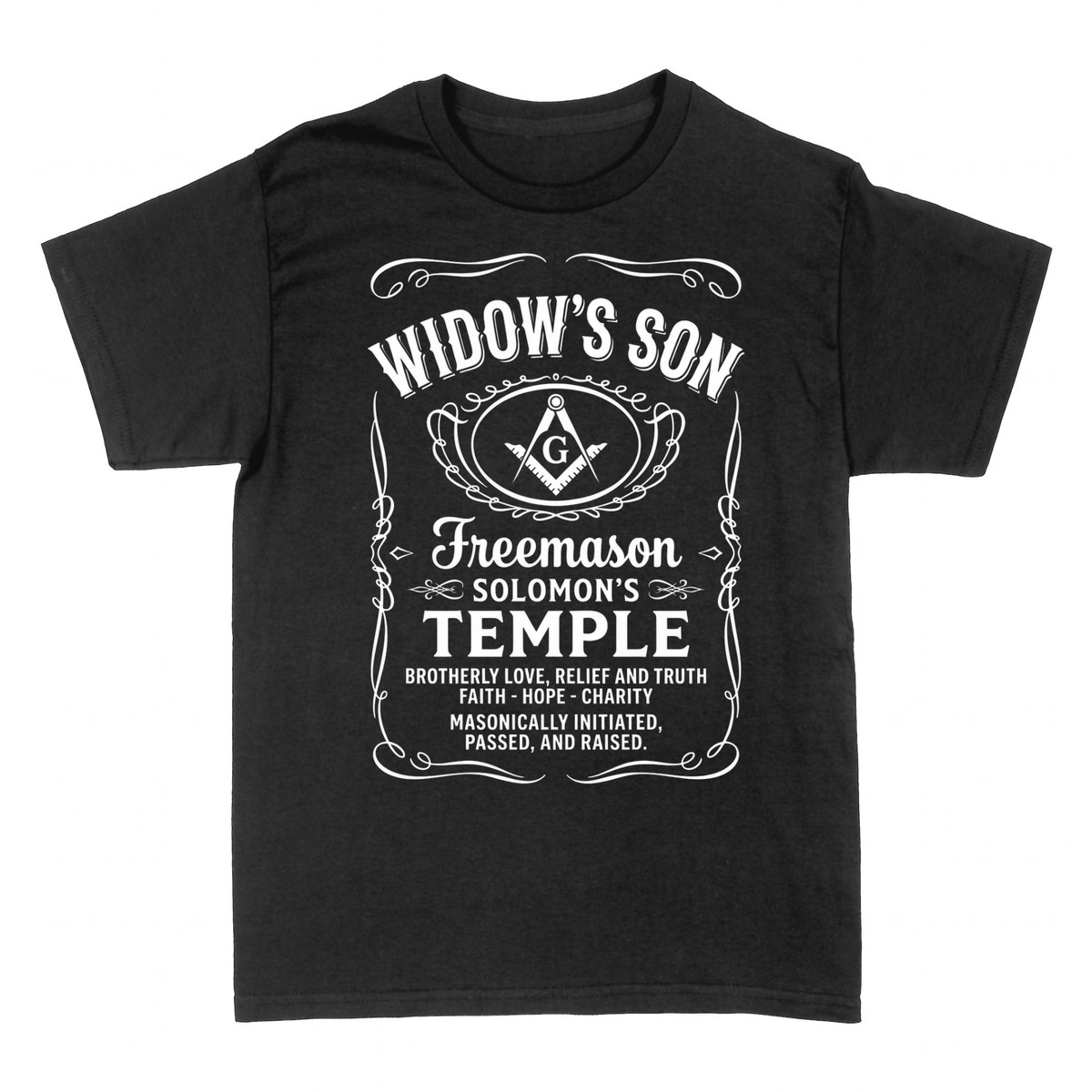 T-shirts: Widow's Son Freemason Solomon's Temple