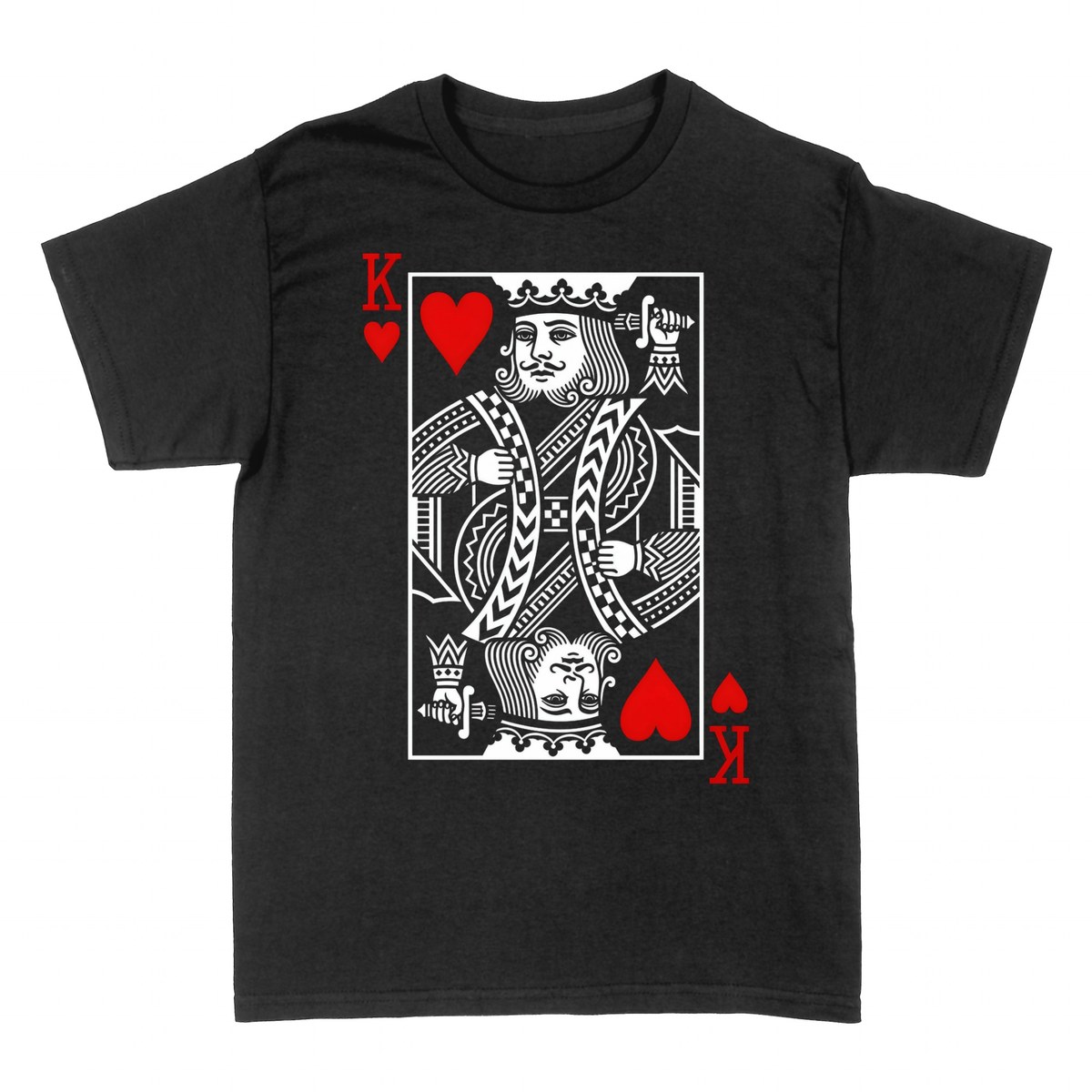 T-shirts: King of Hearts Playing Card