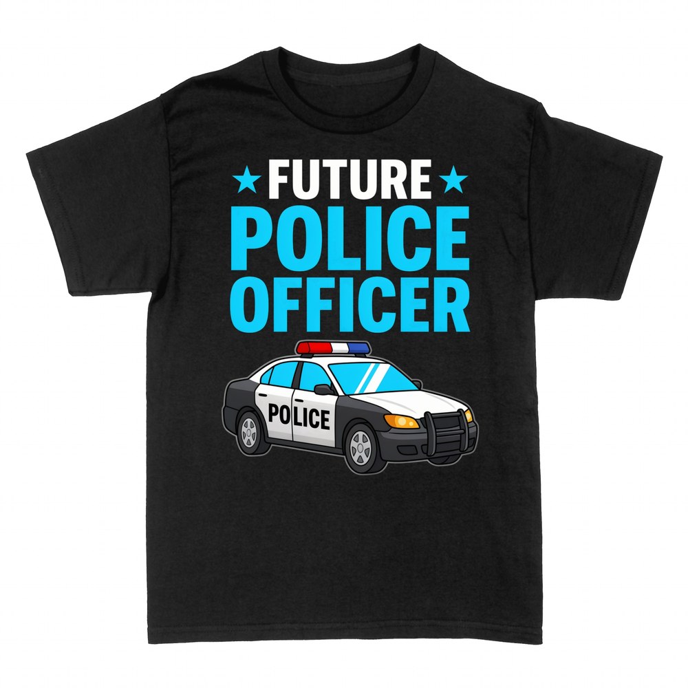 T-shirts: Future Police Officer Cartoon Police Car