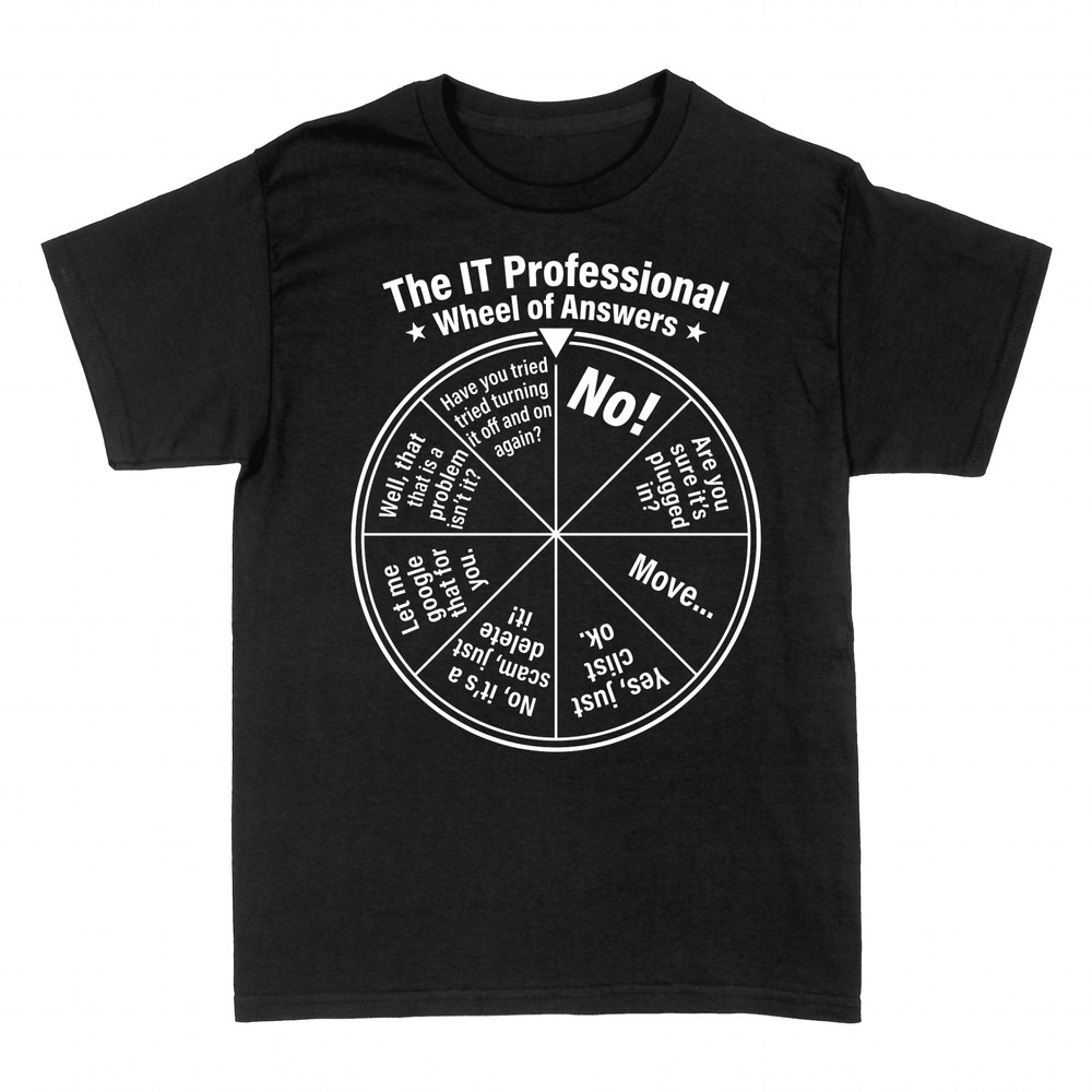 T-shirts: IT Wheel of Answers