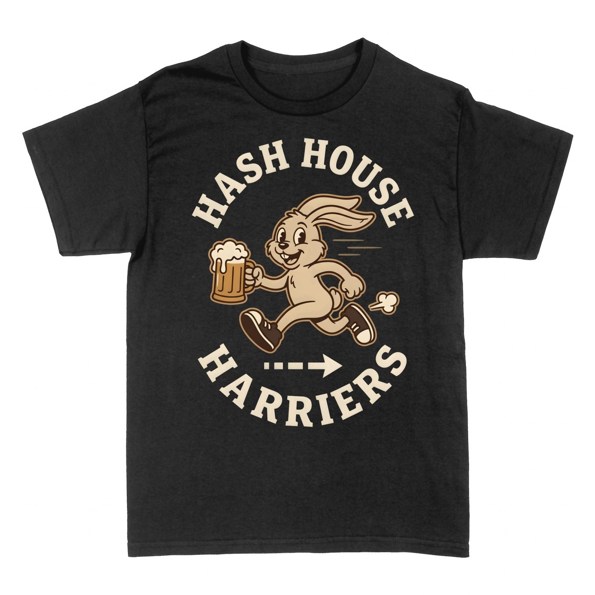 T-shirts: Hash House Harriers Running Rabbit