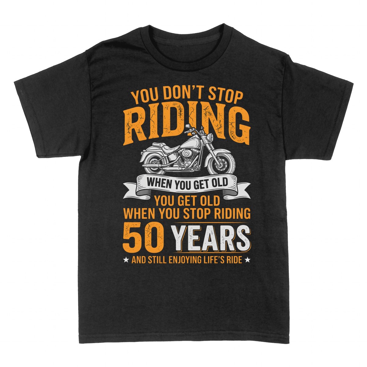 T-shirts: 50th Birthday Biker - Still Enjoying Life's Ride