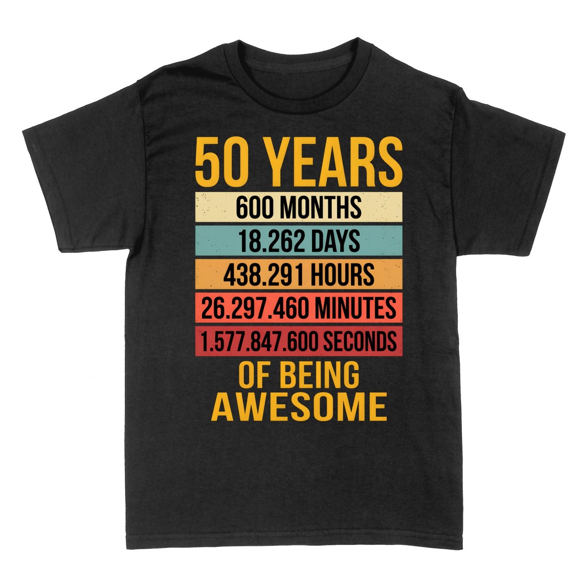 T-shirts: 50 Years of Being Awesome Countdown