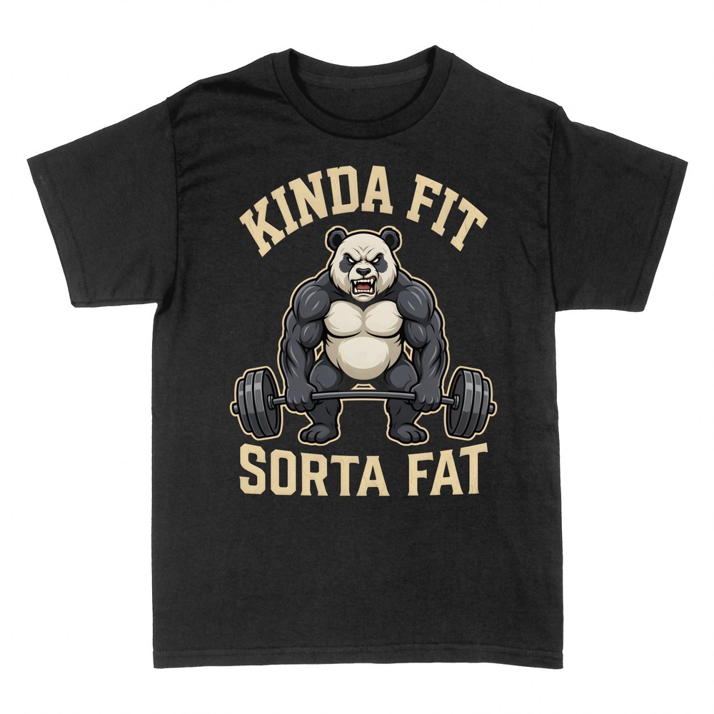 T-shirts: Kinda Fit Sorta Fat Panda Weightlifter
