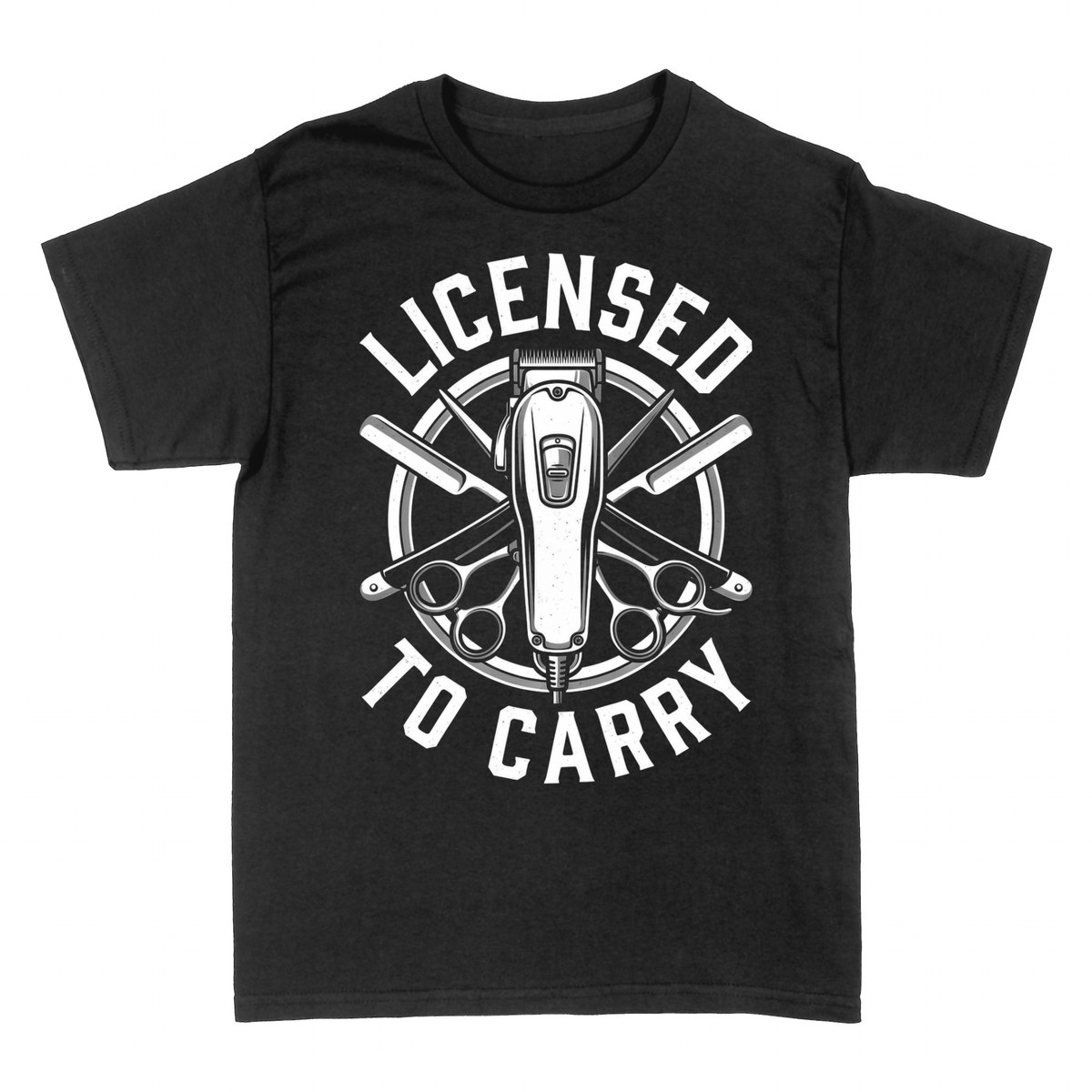 T-shirts: Licensed To Carry - Barber & Hairstylist
