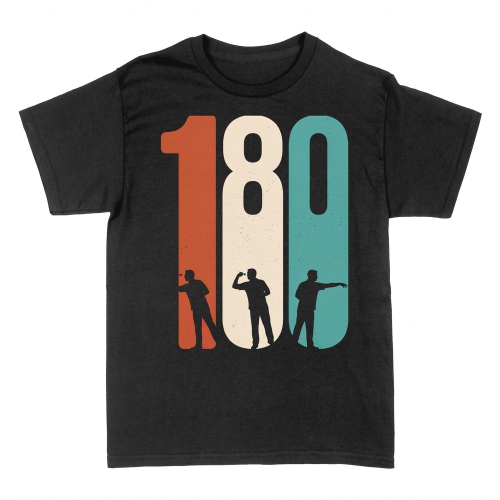 T-shirts: 180 Darts Retro Silhouettes
