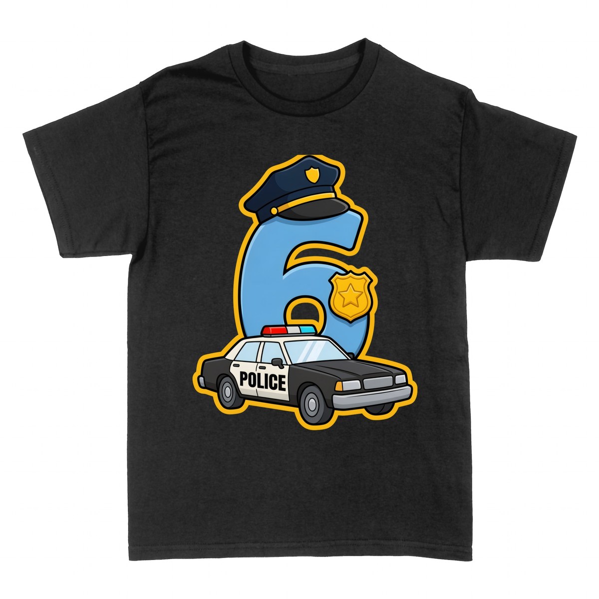 T-shirts: Police Number 6 &mdash; Birthday or Police Anniversary