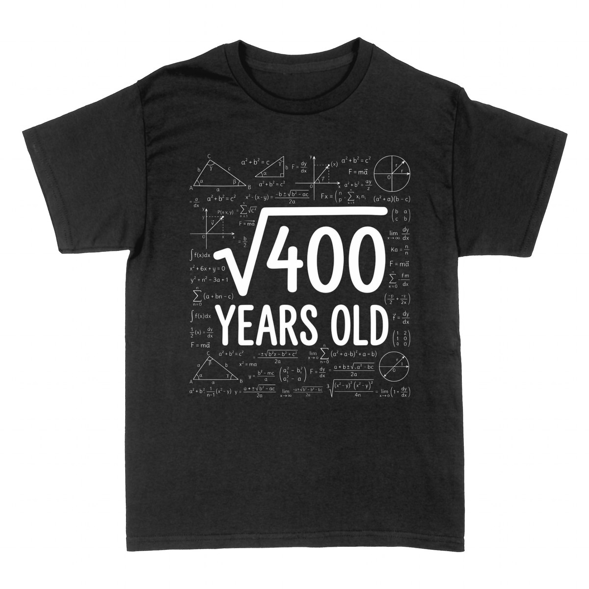 T-shirts: Square Root of 400 Years Old - Math 20th Birthday