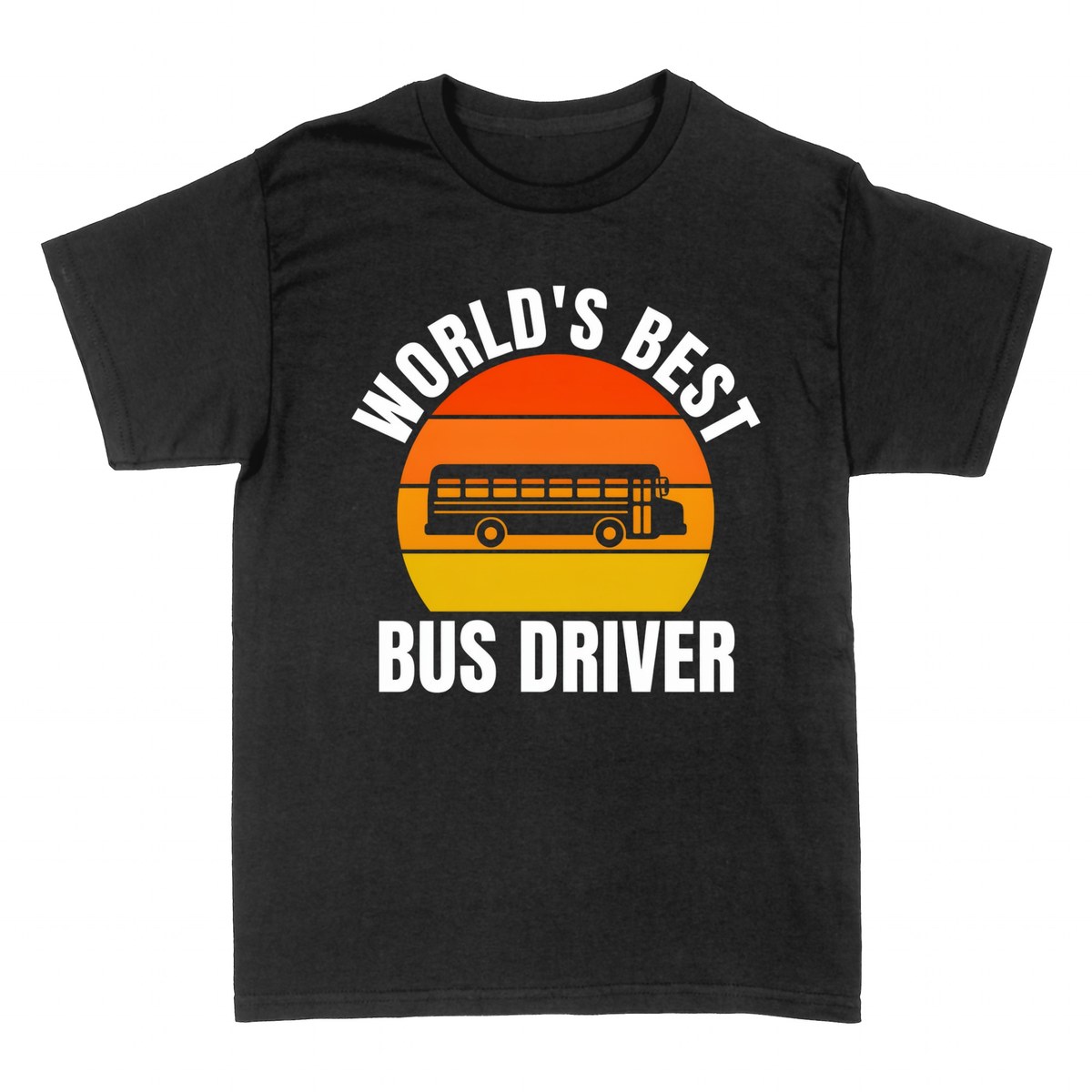 T-shirts: World's Best Bus Driver Retro Sunset