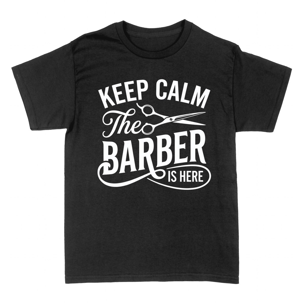 T-shirts: Keep Calm The Barber Is Here