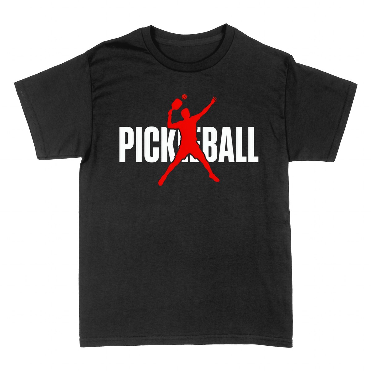 T-shirts: Pickleball Player Smash Silhouette