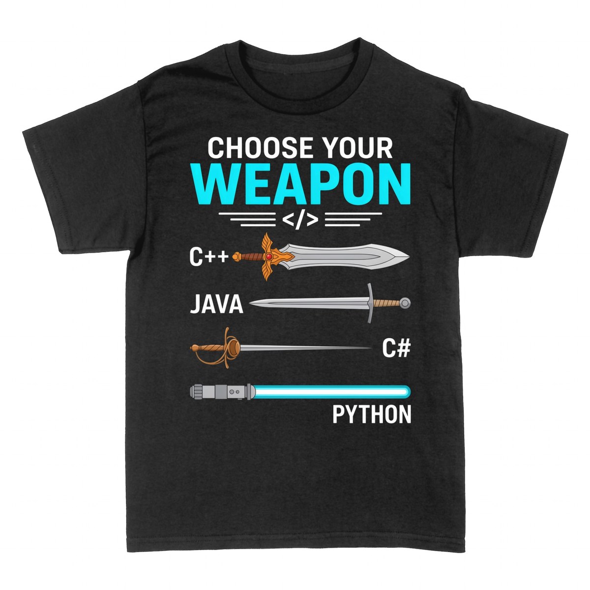 T-shirts: Choose Your Weapon - Programmer Languages