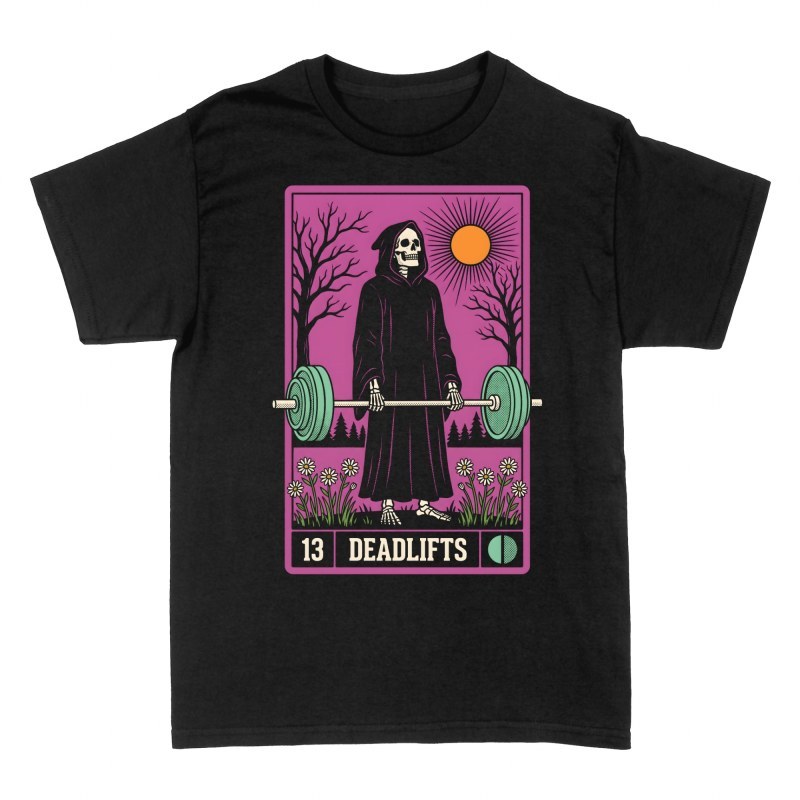 T-shirts: 13 Deadlifts Grim Reaper Tarot Card