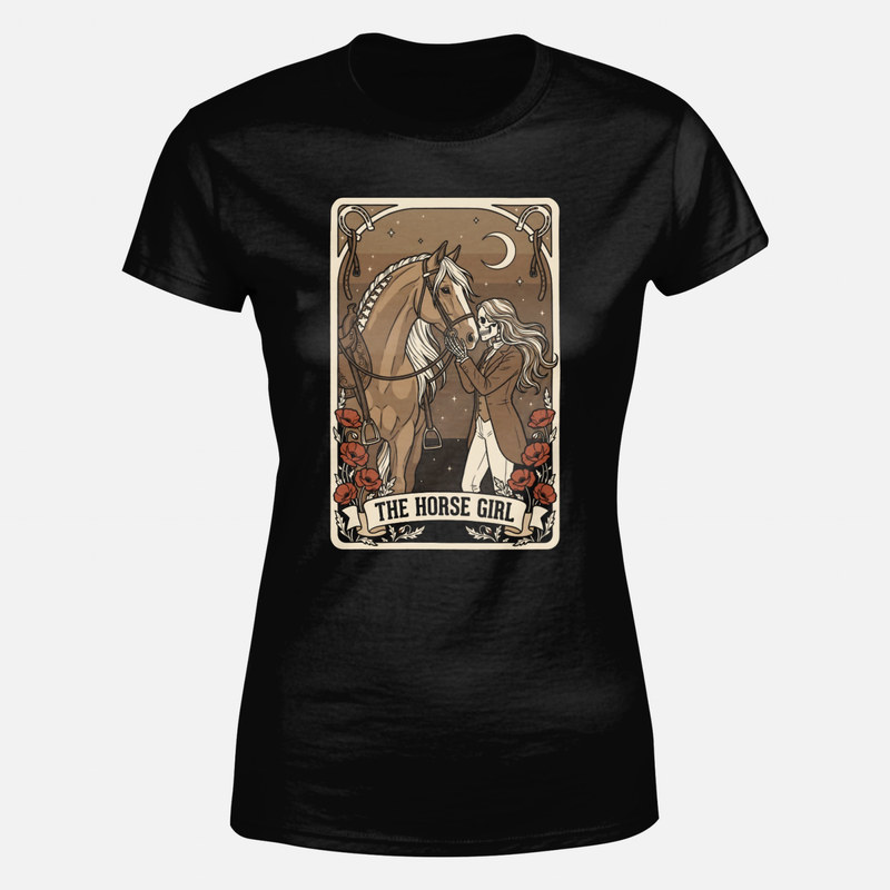 T-shirts: The Horse Girl Tarot Skeleton Rider
