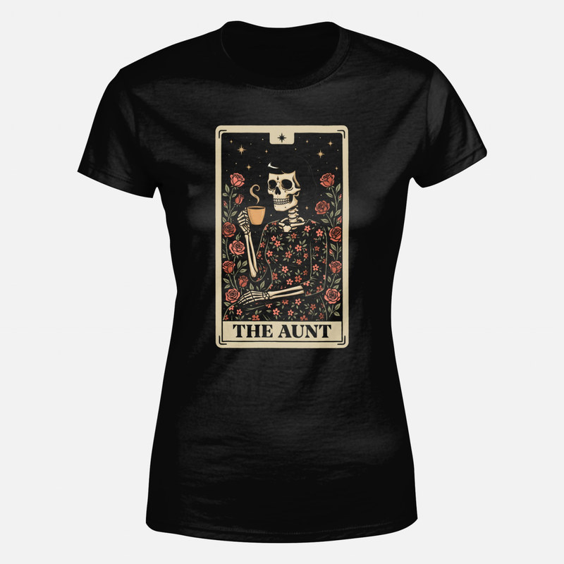 T-shirts: The Aunt Skeleton Tarot Card